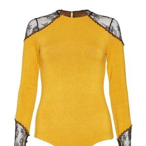 Alice and Olivia - Lace Shoulder Bodysuit - size XS